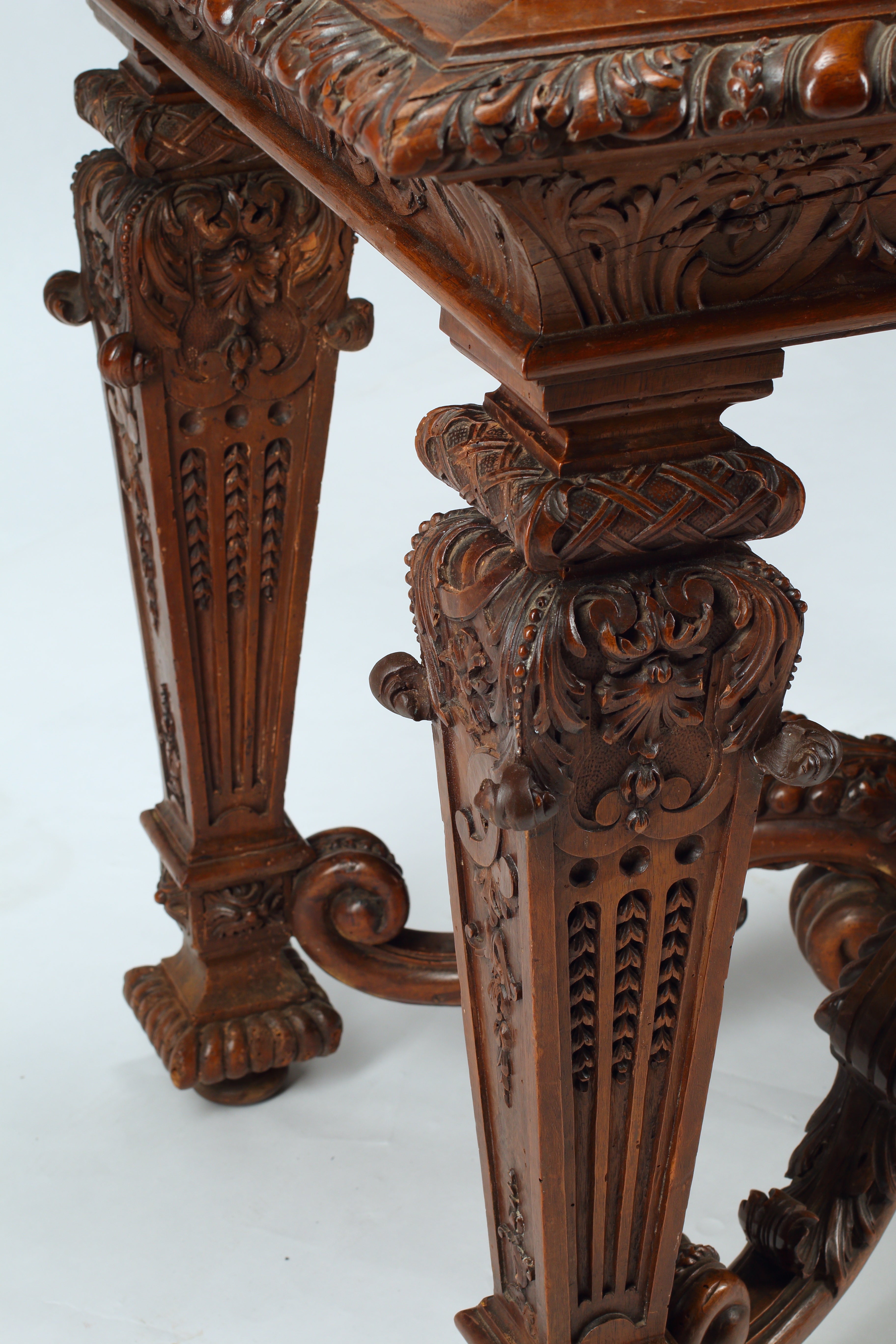 Regénce Style Walnut Salon Table, 19th Century French