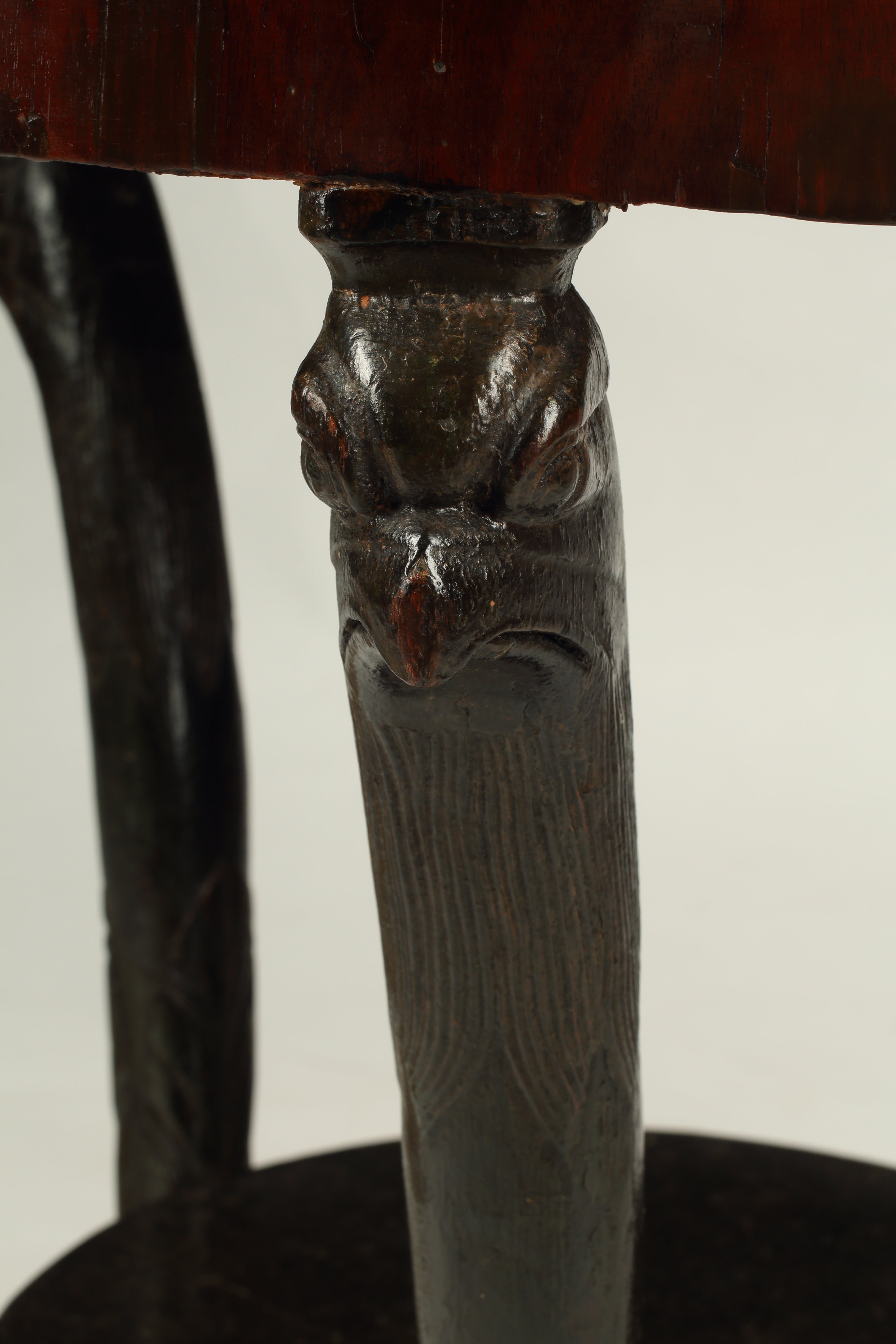 Empire Style Mahogany Table with Marble Top, 19th Century France