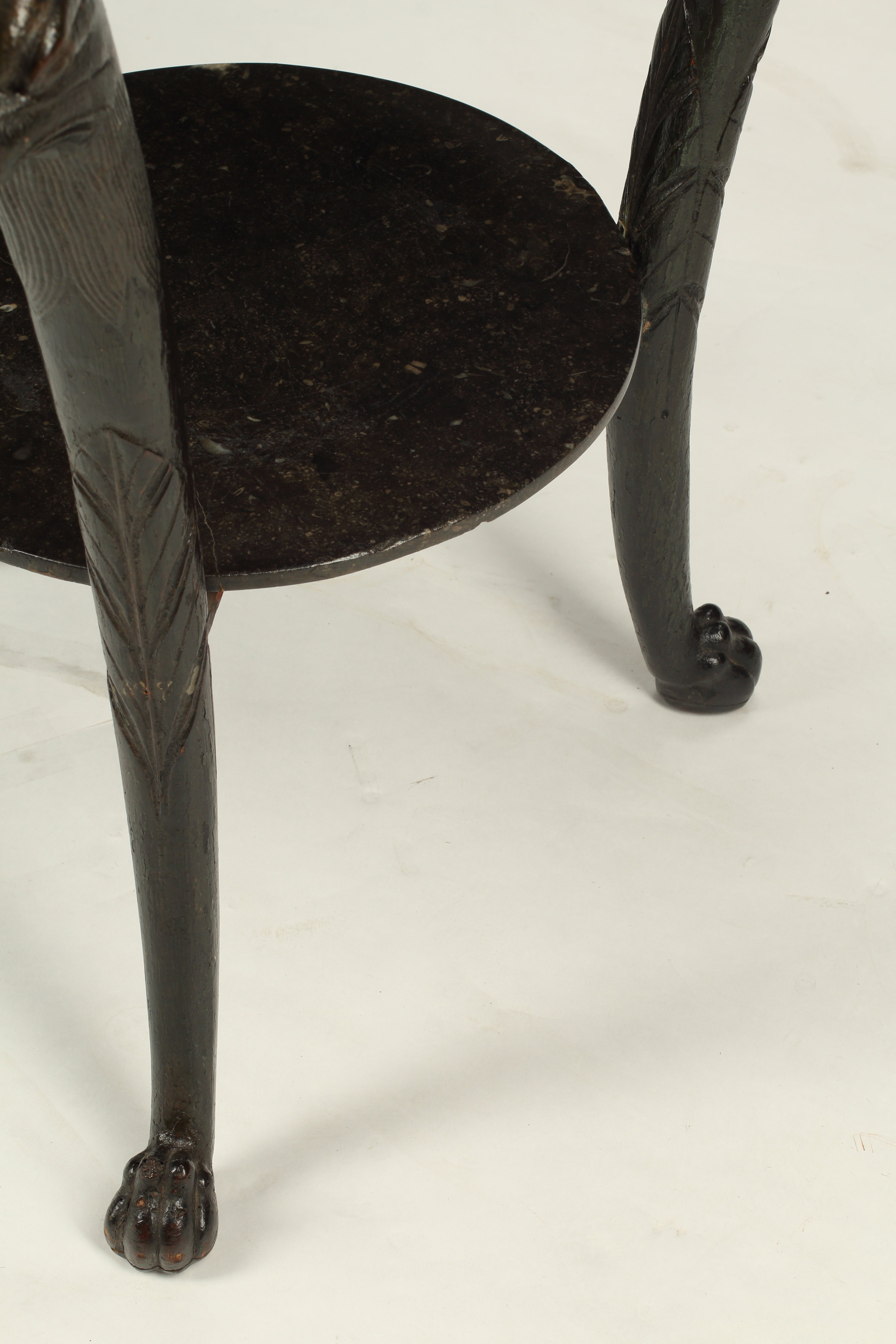 Empire Style Mahogany Table with Marble Top, 19th Century France