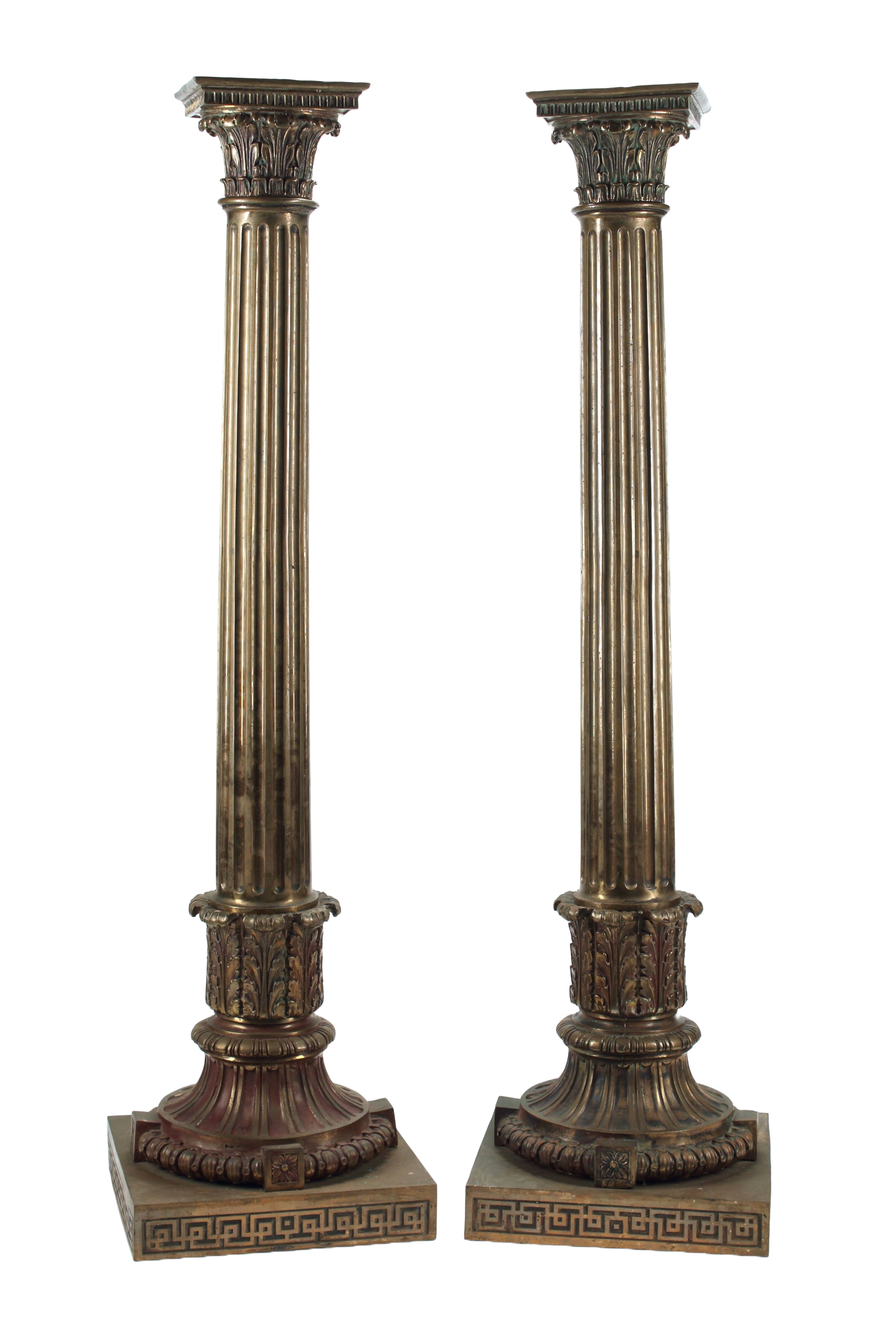 Pair of Bronze Pedestals, American (New York) 1900