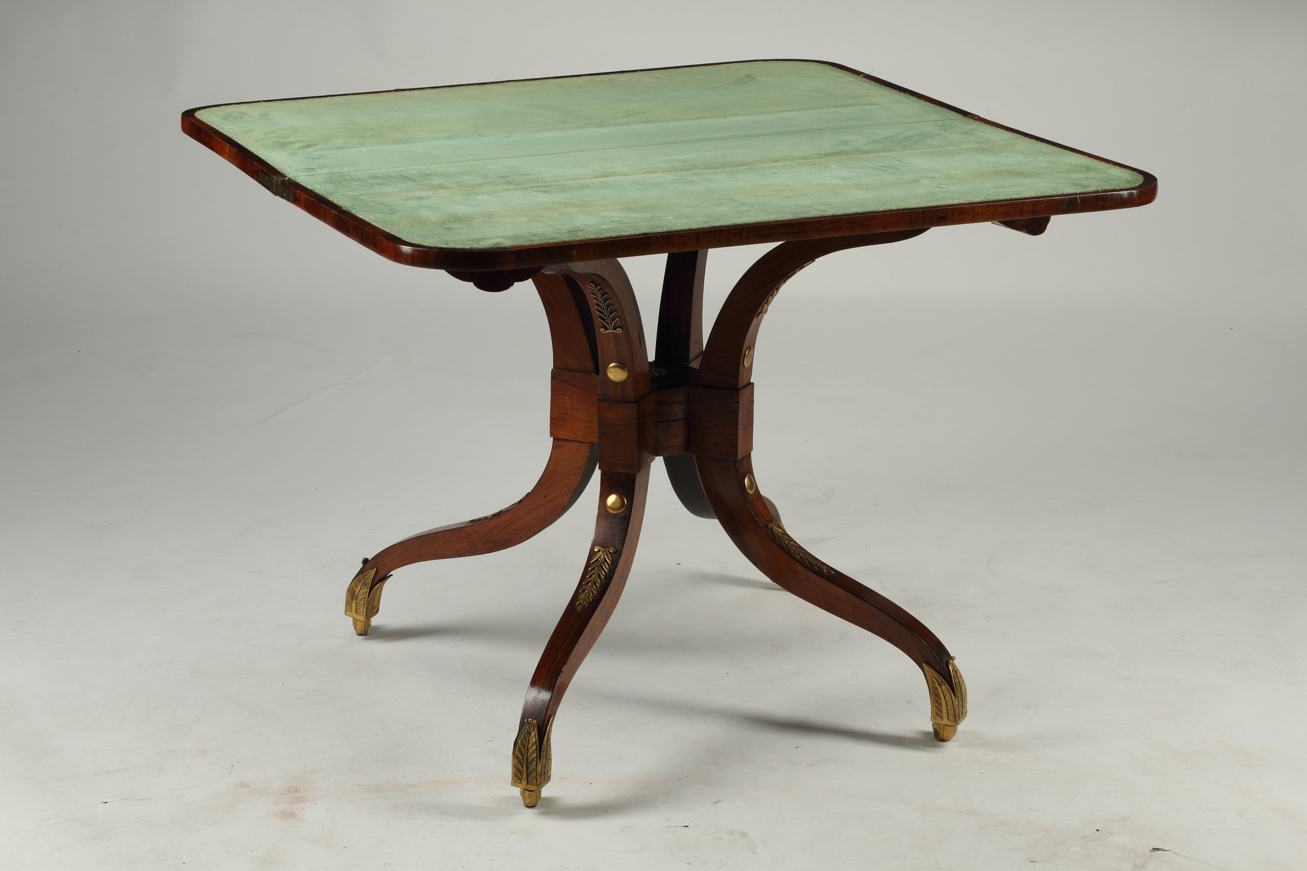 George II Walnut Games Table, Irish