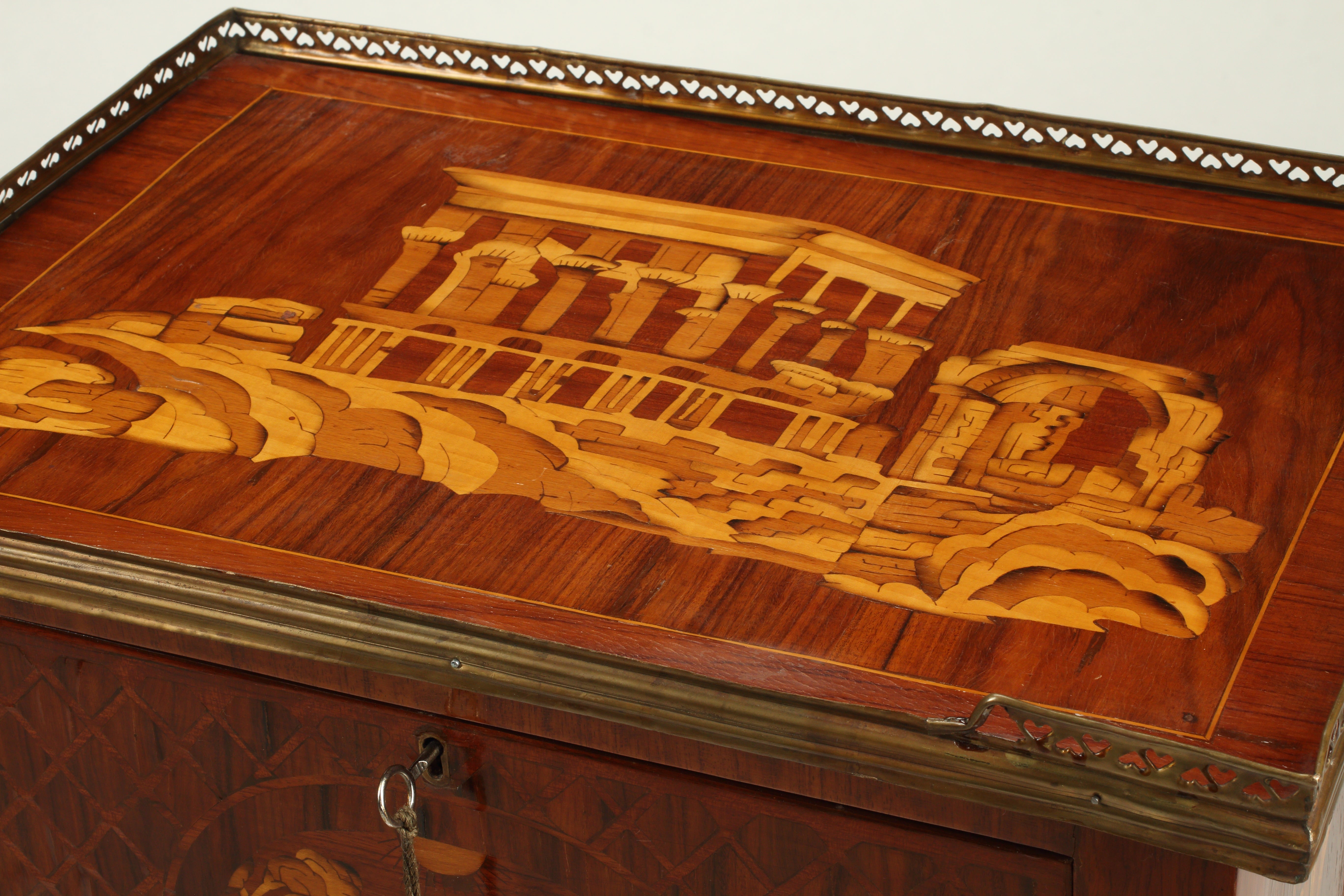 Pair of Topino Style Night Stands or Side Tables, Late 19th Century French