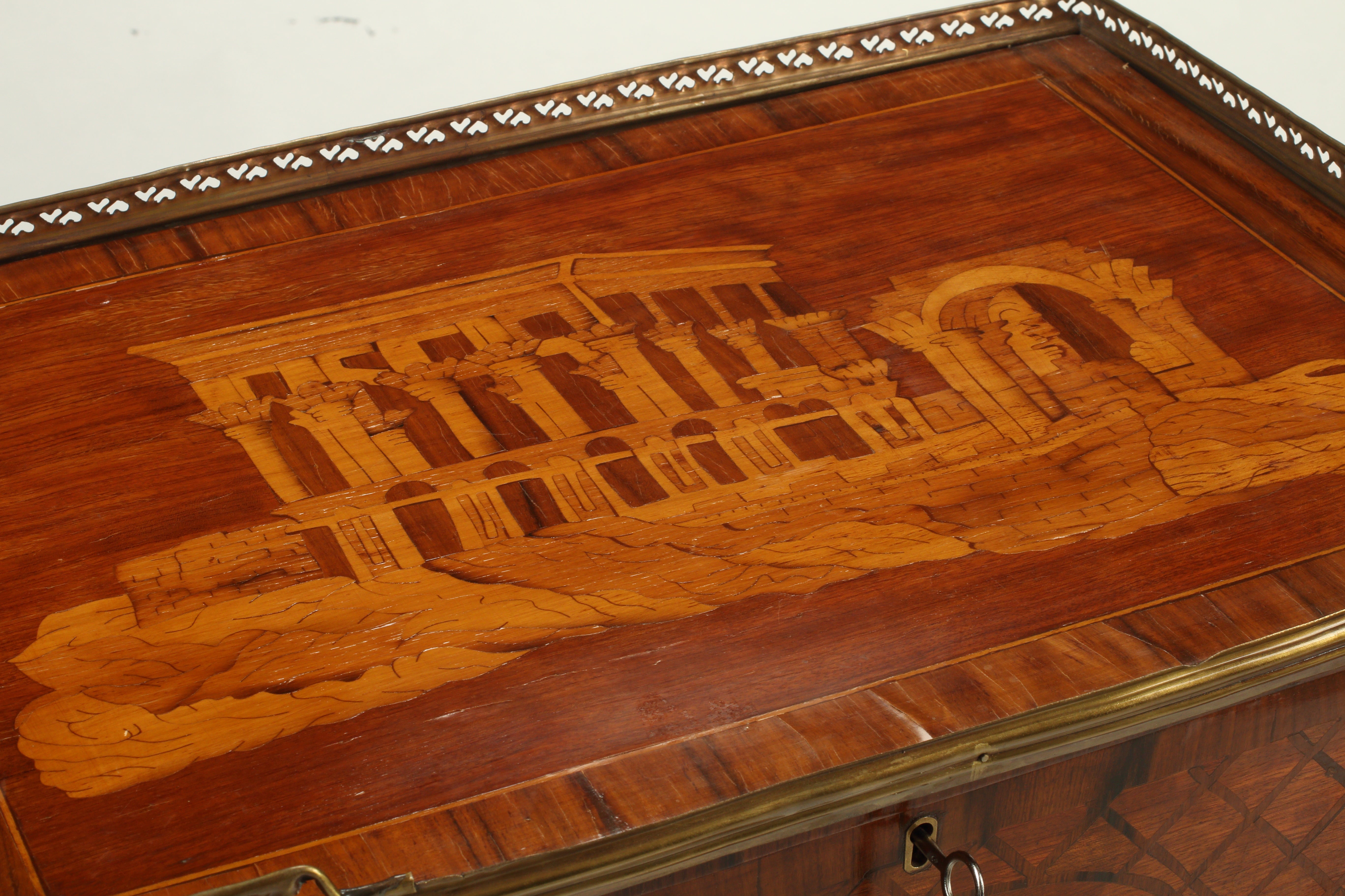 Pair of Topino Style Night Stands or Side Tables, Late 19th Century French