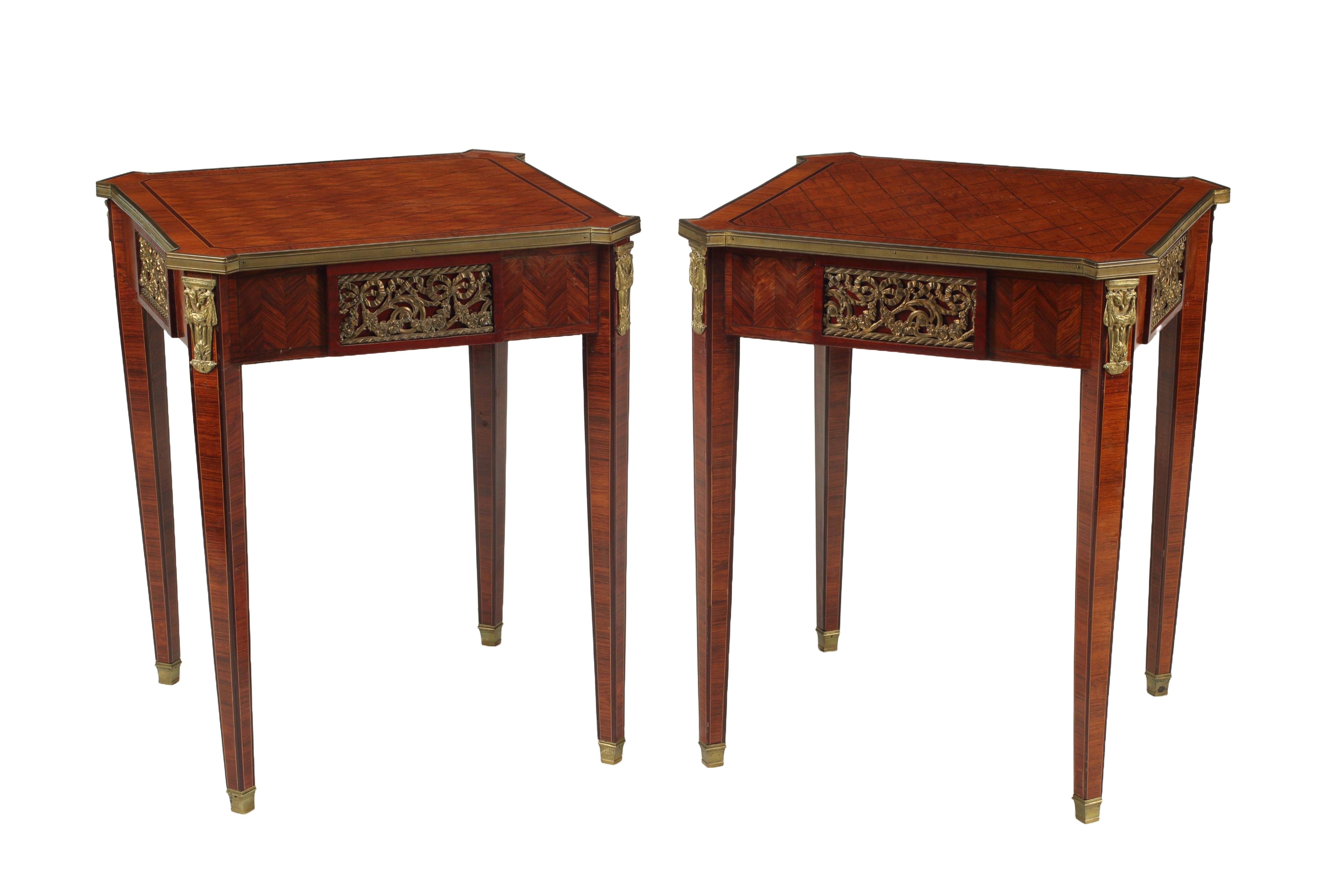 Pair of Neoclassical Side Tables, 19th Century French