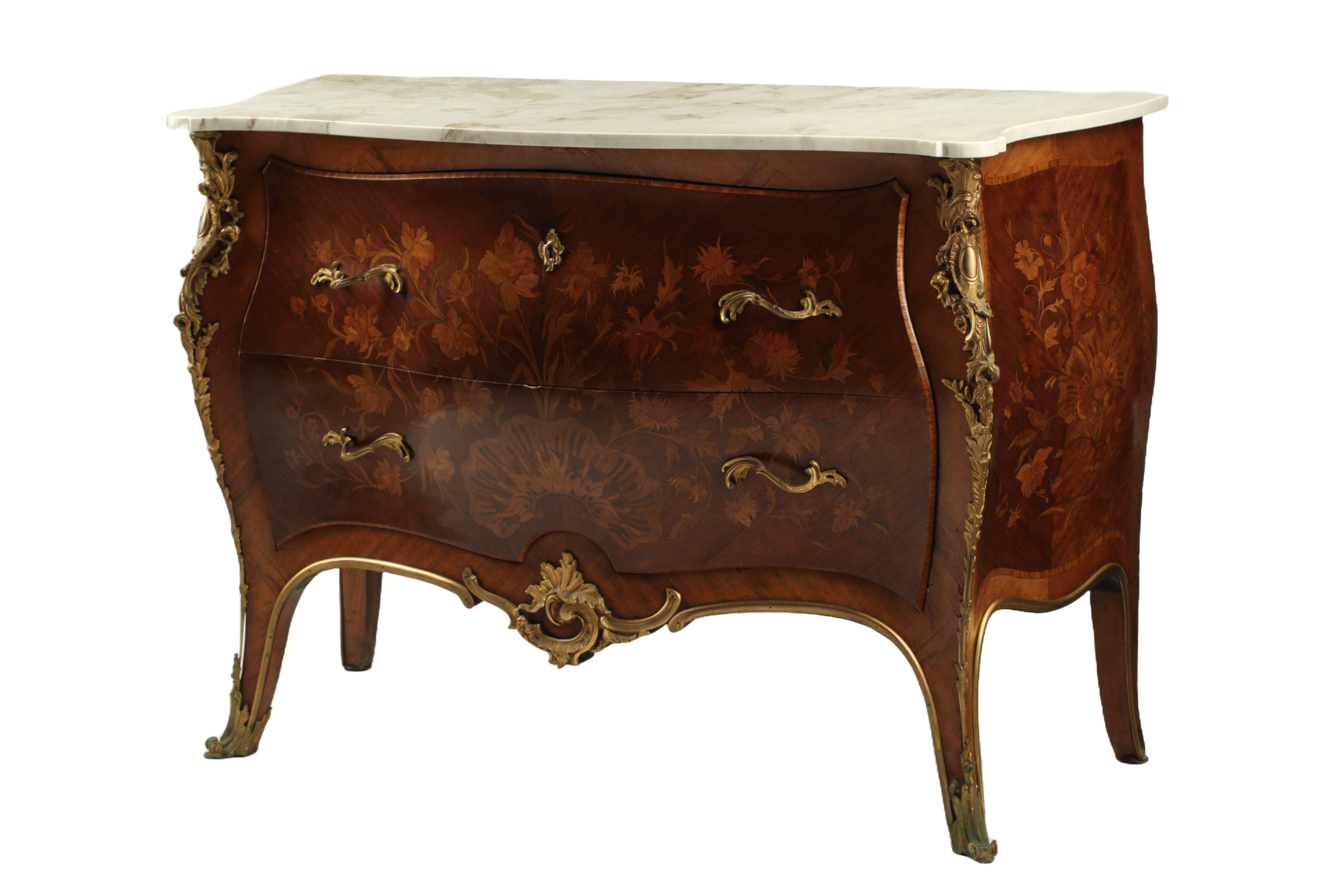 Louis XV Style Commode with Ormolu Mounts, 18th Century French