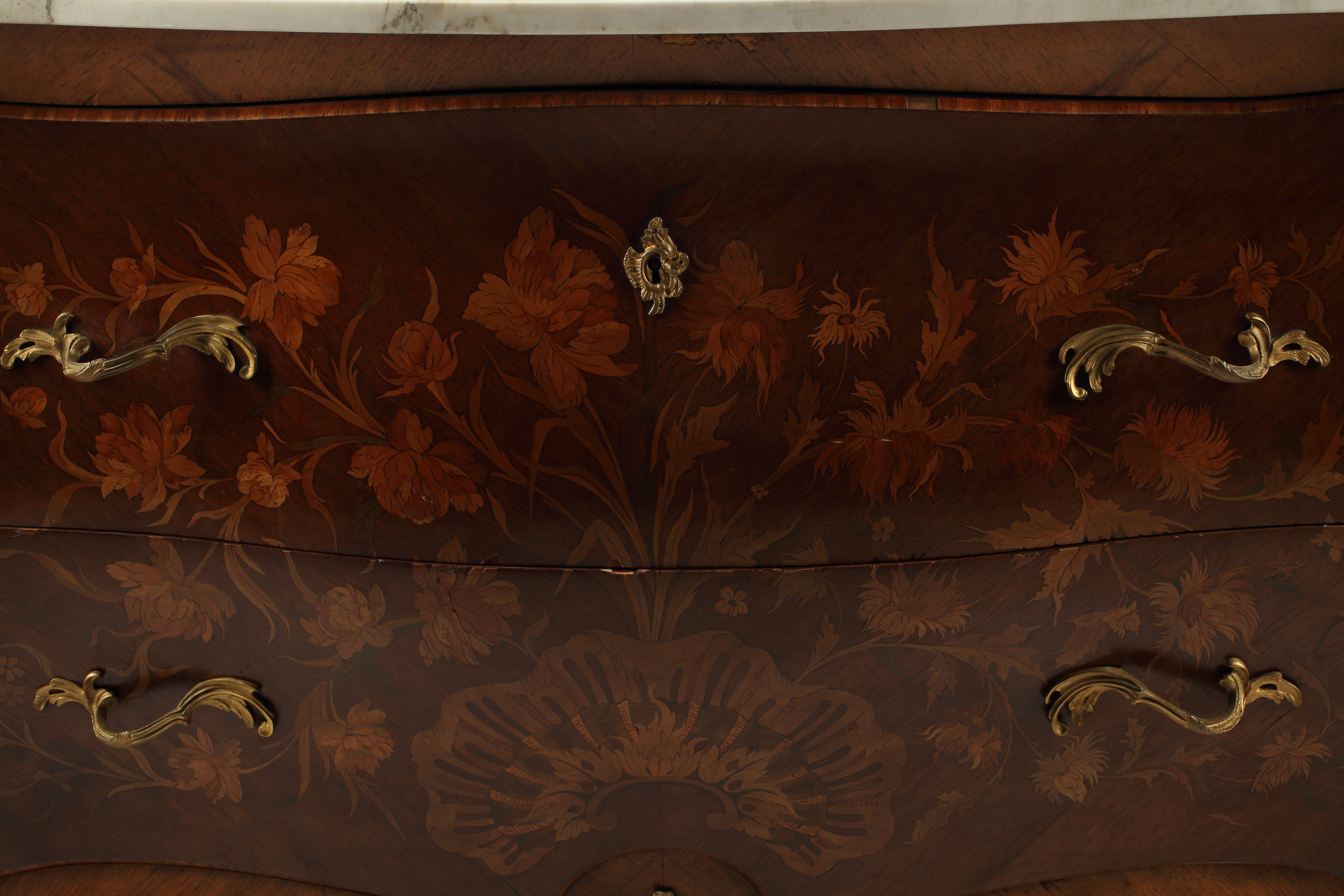 Louis XV Style Commode with Ormolu Mounts, 18th Century French