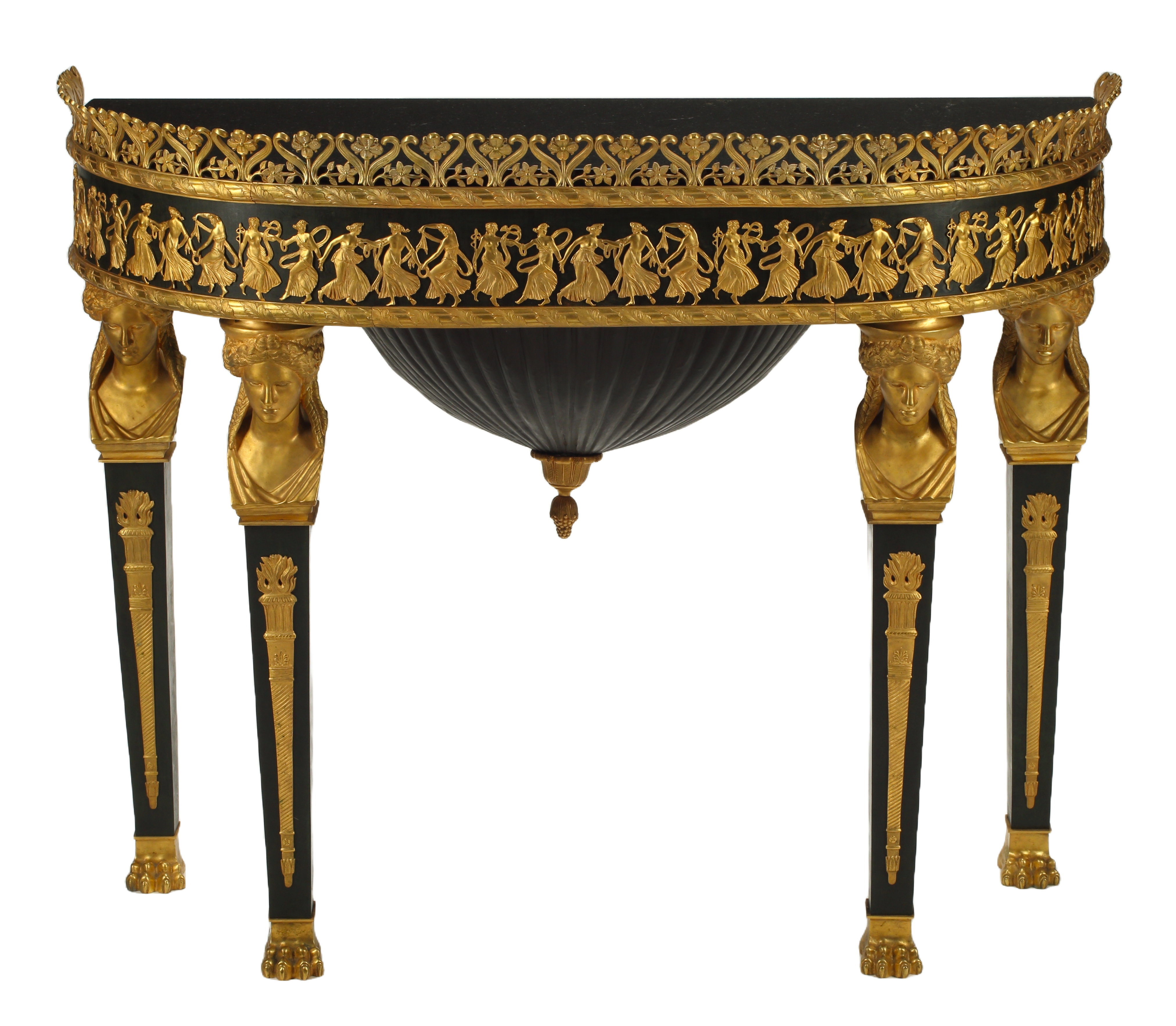 Late 19th Century French Empire Style Console Jardinere